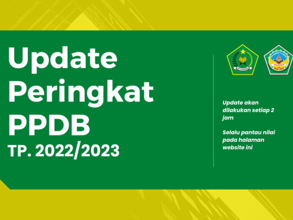 Update Peringkat PPDB TP. 2022/2023 (Update Setiap 2 Jam)